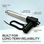 HyHaven 12V/24V Heavy Duty Linear Actuator 1320 lbs - 5mm/s IP54 Waterproof for Industrial, RV, Solar Tracker & Window Opener