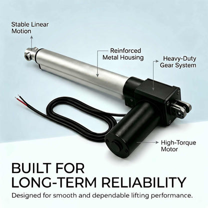 HyHaven HH-LA-U3 6000N / 1320 lbs Heavy Duty Linear Actuator | 12V/24V DC | IP54