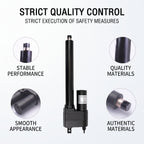 HyHaven 7000N Heavy Duty Linear Actuator 12V/24V – 9mm/s IP65 Waterproof, Tropical Climate Resistant for Auto Gate & RV (100–600mm Stroke)