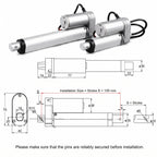 HyHaven 12V/24V High Speed Linear Actuator 202 lbs - 10mm/s IP54 Waterproof for RV Bed Lift & TV Lift